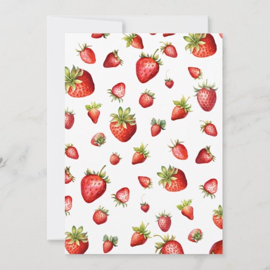 Berry Sweet Invitation | uitnodiging tot baby show (Achterkant)