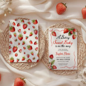 Berry Sweet Invitation | uitnodiging tot baby show