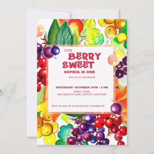 Berry Sweet Kaart (Voorkant)