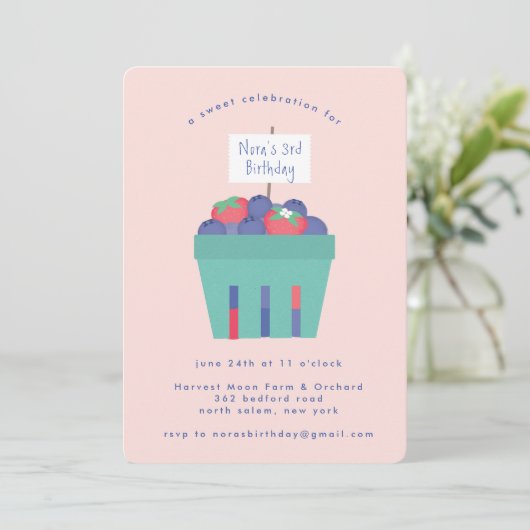 Berry Sweet Kaart (Staand voorkant)