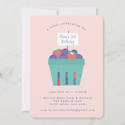 Berry Sweet Kaart (Voorkant)