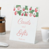 Berry Sweet Kaarten en geschenken Aardbeienfeest Reclamebord Met Voetstuk (Insitu)