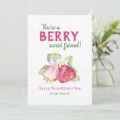 Berry Sweet Kinder Klaslokaal Valentijns Kaarten (Staand voorkant)