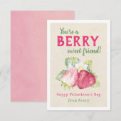 Berry Sweet Kinder Klaslokaal Valentijns Kaarten (Voorkant / Achterkant)