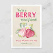 Berry Sweet Kinder Klaslokaal Valentijns Kaarten (Voorkant)