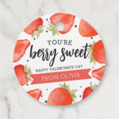 Berry Sweet | Klaslokaal Valentijnsdag Labels (Voorkant)