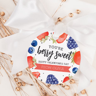 Berry Sweet   Klaslokaal Valentijnsdag Labels