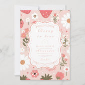 Berry Sweet Love Vrijgezellenfeest Kaart (Voorkant)