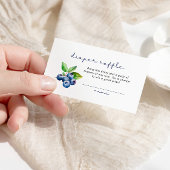 Berry Sweet Luier Raffle Douche Blauwe bessen Informatiekaartje