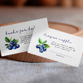 Berry Sweet Luier Raffle Douche Blauwe bessen Informatiekaartje