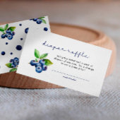 Berry Sweet Luier Raffle Douche Blauwe bessen Informatiekaartje