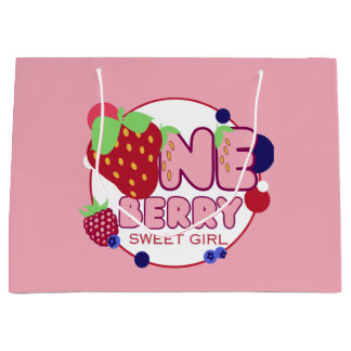 Berry Sweet Meisje Grote Gift Bag Groot Cadeauzakje