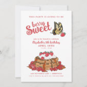 Berry Sweet Meisje's Verjaardag Brunch Kaart (Voorkant)