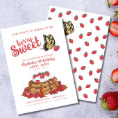 Berry Sweet Meisje's Verjaardag Brunch Kaart