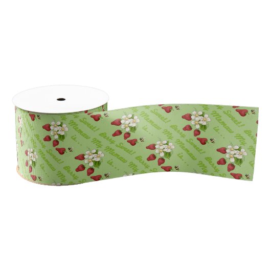 Berry Sweet Memaw Cadeaus Grosgrain Lint (Spoel)