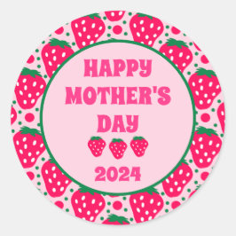 Berry Sweet Moederdag Ronde Sticker