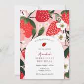 Berry Sweet om een eerste verjaardag te zijn Kaart (Voorkant)