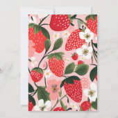 Berry Sweet om een eerste verjaardag te zijn Kaart (Achterkant)