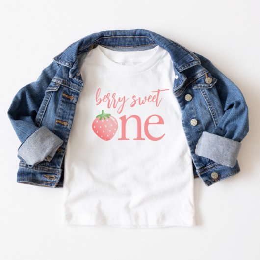Berry Sweet One Aardbei Eerste Verjaardag Shirt