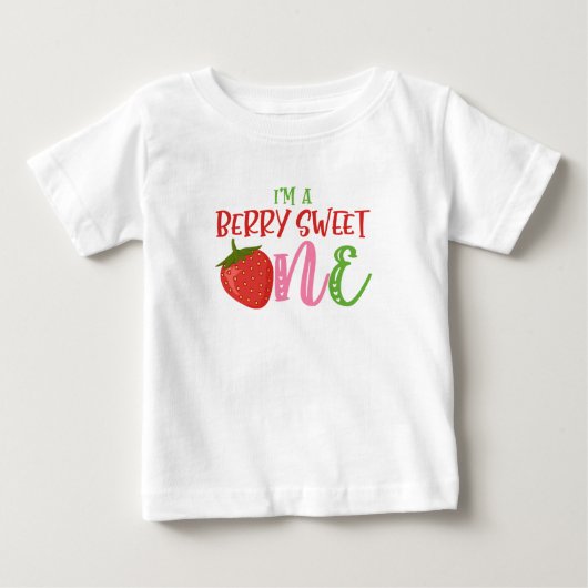 Berry Sweet ONE Eerste verjaardag Shirt (Voorkant)