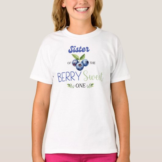 Berry Sweet one Sister Shirt (Voorkant)