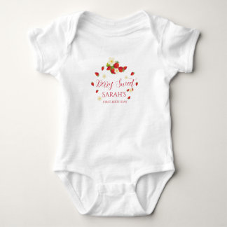 Berry Sweet One Strawberry 1st Birthday Romper
