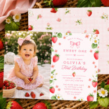 Berry Sweet One Verjaardagsuitnodiging