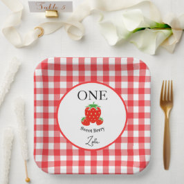 Berry Sweet Paper Plate Kids Birthday Papieren Bordje