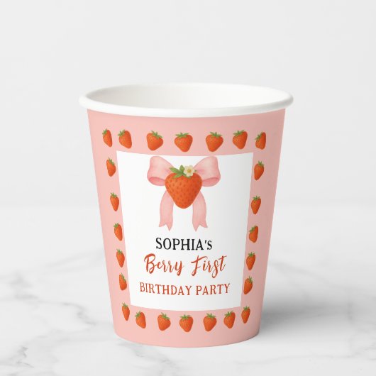 Berry Sweet Party Papieren Bekers (Voorkant)