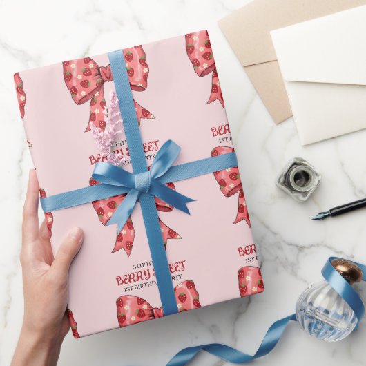 Berry Sweet Party uitnodiging Cadeaupapier (Geschenken)