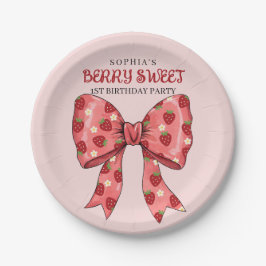 Berry Sweet Party uitnodiging Papieren Bordje