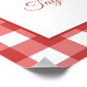 Berry Sweet Picknick Aardbei Vrijgezellenfeest Poster (Hoek)