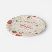 Berry Sweet Pink Coquette Baby Papieren Bordje (Gekanteld)