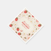 Berry Sweet Pink Coquette Baby Servet (Hoek)