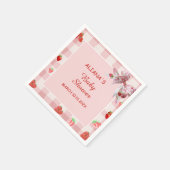 Berry Sweet Pink Coquette Baby shower servetten (Hoek)