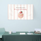 Berry Sweet Pink First Birthday Spandoek (Beurs)