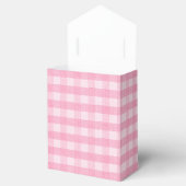 Berry Sweet Pink Gingham Baby shower Favor Box Bedankdoosjes (Geopend)