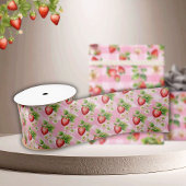 Berry Sweet Pink Gingham Douche Satijnen Lint