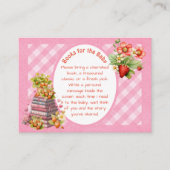 Berry Sweet Pink Gingham douchewand Kaart (Voorkant)