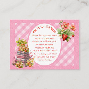 Berry Sweet Pink Gingham douchewand Kaart