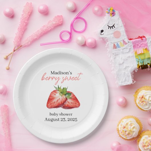 Berry Sweet Plate Papieren Bordje (Feest)