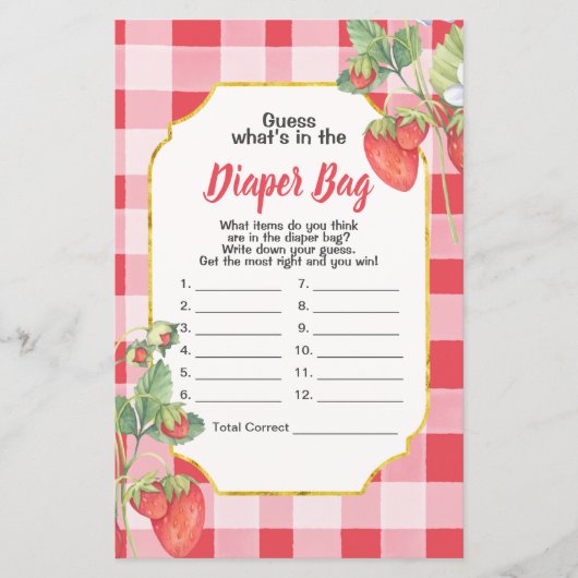 Berry Sweet raad eens wat er in de luiertas zit (Voorkant)