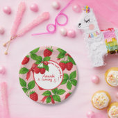 Berry Sweet Raspberry Kids Verjaardagsfeestje - Papieren Bordje (Feest)