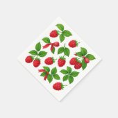 Berry Sweet Raspberry Kids Verjaardagsfeestje Serv Servet (Hoek)