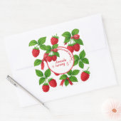 Berry Sweet Raspberry Kids Verjaardagsfeestje - Vierkante Sticker (Envelop)
