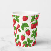 Berry Sweet Raspberry verjaardagsfeestje - Papieren Bekers (Achterkant)