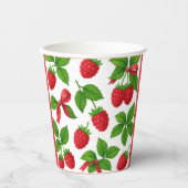Berry Sweet Raspberry verjaardagsfeestje - Papieren Bekers (Voorkant)