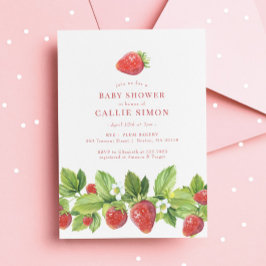 Berry Sweet Red Strawberry Baby shower