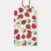 Berry Sweet Red Strawberry Baby shower Bedankt Cadeaulabel (Achterkant)