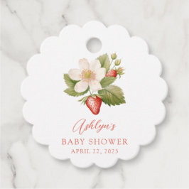 Berry Sweet Red Strawberry Baby shower Favoriet Ta Bedankjes Labels
